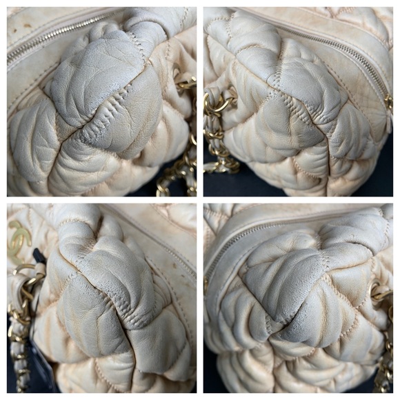 CHANEL • BUBBLE QUILT BOWLER BAG W/ CARD &DUST BAG - Picture 13 of 14